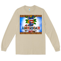 Mushroom all American girl Long Sleeve Tee - HRA Design Shop