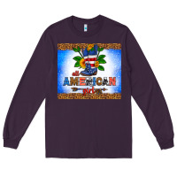 Plum all American girl Long Sleeve Tee - HRA Design Shop