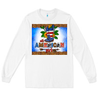 White all American girl Long Sleeve Tee - HRA Design Shop