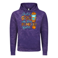 Cloud Purple Just a girl who loves pumpkin spice Vintage Hoodie - RanaPortraitStore