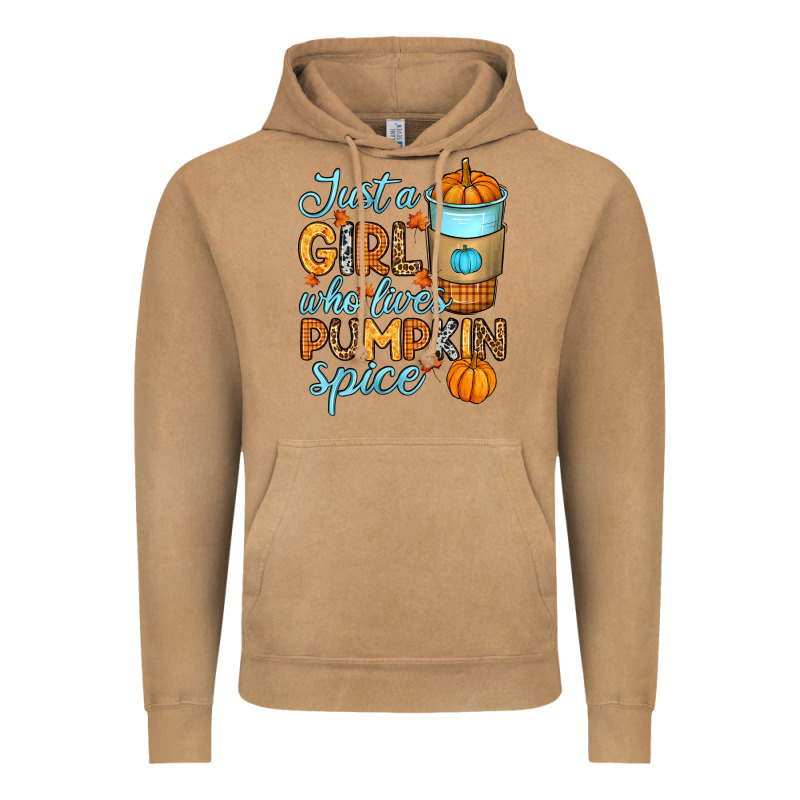 Just A Girl Who Loves Pumpkin Spice Vintage Hoodie by RanaPortraitStore | Teevron