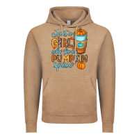 Vintage Coffee Just a girl who loves pumpkin spice Vintage Hoodie - RanaPortraitStore