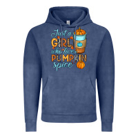 Vintage Denim Just a girl who loves pumpkin spice Vintage Hoodie - RanaPortraitStore