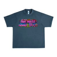 Midnight Navy hot mess never stress Urban Heavy Tee - texasbilliewilder