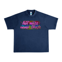 Navy hot mess never stress Urban Heavy Tee - texasbilliewilder