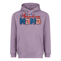 Lavender American Mama Heavyweight Hoodie - LillyAllenDesigns