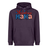 Plum American Mama Heavyweight Hoodie - LillyAllenDesigns