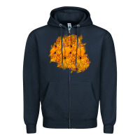 Navy halloween patch Zipper Hoodie - BundleAndBundleShop