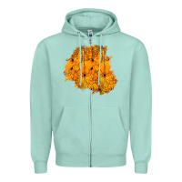 Seafoam halloween patch Zipper Hoodie - BundleAndBundleShop