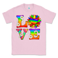 Bubblegum Pink love and sunflower Classic Tee - HRA Design Shop