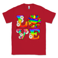 Red love and sunflower Classic Tee - HRA Design Shop