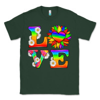 Sports Green love and sunflower Classic Tee - HRA Design Shop