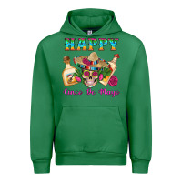 Emerald Happy Cinco De Mayo Mexican Skull Tequila Bottle Roses Cactus Urban Hoodie - Artiststas