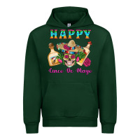Forest Green Happy Cinco De Mayo Mexican Skull Tequila Bottle Roses Cactus Urban Hoodie - Artiststas