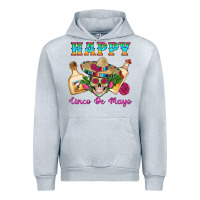 Heather Grey Happy Cinco De Mayo Mexican Skull Tequila Bottle Roses Cactus Urban Hoodie - Artiststas