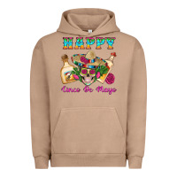 Pigment Burro Happy Cinco De Mayo Mexican Skull Tequila Bottle Roses Cactus Urban Hoodie - Artiststas