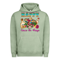 Pigment Oil Green Happy Cinco De Mayo Mexican Skull Tequila Bottle Roses Cactus Urban Hoodie - Artiststas