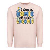 Pale Pink i have homie with an extra chromie Premium Sweatshirt - MaliasSmallBusiness