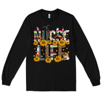 Black nurse life Long Sleeve Tee - FaDigitalArtStudio