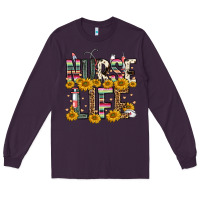 Plum nurse life Long Sleeve Tee - FaDigitalArtStudio