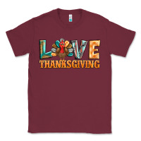 Burgundy love thanksgiving western turkey Classic Tee - BarkalooDesign