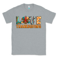 Heather Grey love thanksgiving western turkey Classic Tee - BarkalooDesign