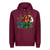 Burgundy where is my juliet Premium Hoodie - AdoDesignShop