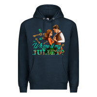 Navy where is my juliet Premium Hoodie - AdoDesignShop