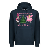 Navy the most wonderful time of the year Premium Hoodie - MaliasSmallBusiness