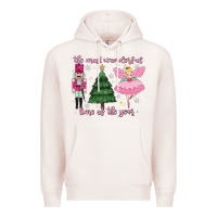 Pale Pink the most wonderful time of the year Premium Hoodie - MaliasSmallBusiness