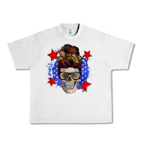 Lunar Rock American mom skull Urban Heavy Tee - Zillion Design Studio