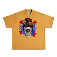 Peanut Butter American mom skull Urban Heavy Tee - Zillion Design Studio