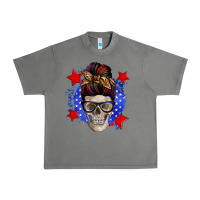 Tornado American mom skull Urban Heavy Tee - Zillion Design Studio
