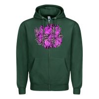 Sports Green halloween patch Zipper Hoodie - BundleAndBundleShop