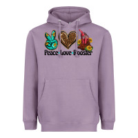 Lavender peace love rooster Heavyweight Hoodie - BarkalooDesign
