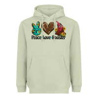 Matcha peace love rooster Heavyweight Hoodie - BarkalooDesign
