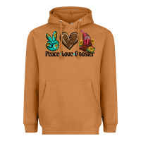 Meerkat peace love rooster Heavyweight Hoodie - BarkalooDesign