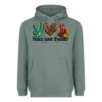 Sage peace love rooster Heavyweight Hoodie - BarkalooDesign