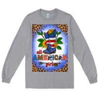 Heather Grey all american girl air freshener Long Sleeve Tee - HRA Design Shop