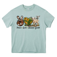 Arona Peace Love Saanen Goats Heavy Core Tee - LillyAllenDesigns