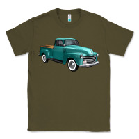 Army Green western truck right 34 view Classic Tee - FaDigitalArtStudio