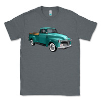 Charcoal Heather western truck right 34 view Classic Tee - FaDigitalArtStudio