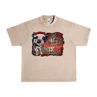 French Oak all i want for christmas is a cow aztec Urban Heavy Tee - RanaPortraitStore