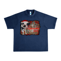 Navy all i want for christmas is a cow aztec Urban Heavy Tee - RanaPortraitStore