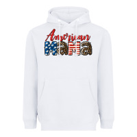 White Western American Mama Heavyweight Hoodie - LillyAllenDesigns