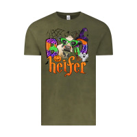 Vintage Olive boo heifer Vintage Tee - Zillion Design Studio