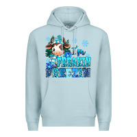 Blue Mist I'm freakin freezin Premium Hoodie - MaliasSmallBusiness