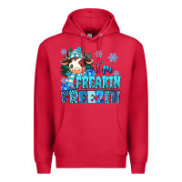 Cardinal I'm freakin freezin Premium Hoodie - MaliasSmallBusiness