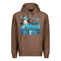 Chestnut I'm freakin freezin Premium Hoodie - MaliasSmallBusiness