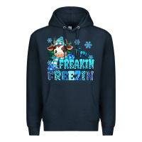 Navy I'm freakin freezin Premium Hoodie - MaliasSmallBusiness